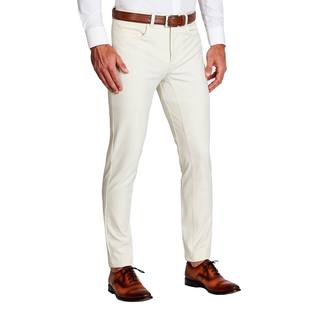State & Liberty Athletic Fit Stretch Tech Chino - Light Khaki size 34x30